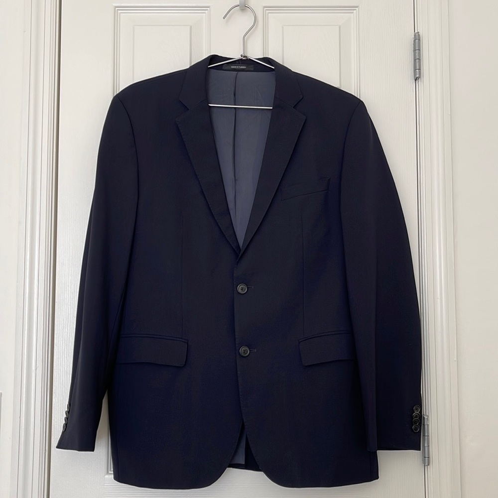 Hugo Boss men dark navy blue Suit jacket 40R